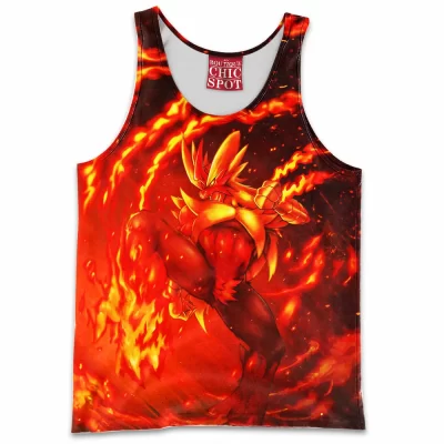 Anime Tank-Top, Mega Blaziken Tank-Top, Pokemon Tank-Top