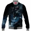 Alien Baseball-Jacket, Horror Baseball-Jacket, Sci-Fi Baseball-Jacket, Xenomorph Baseball-Jacket