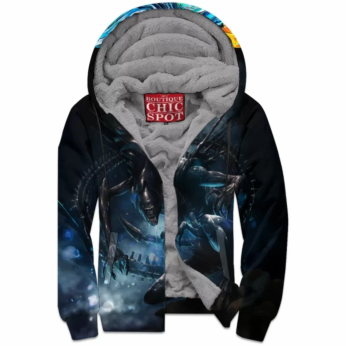 Alien Queen Zip Fleece Hoodie