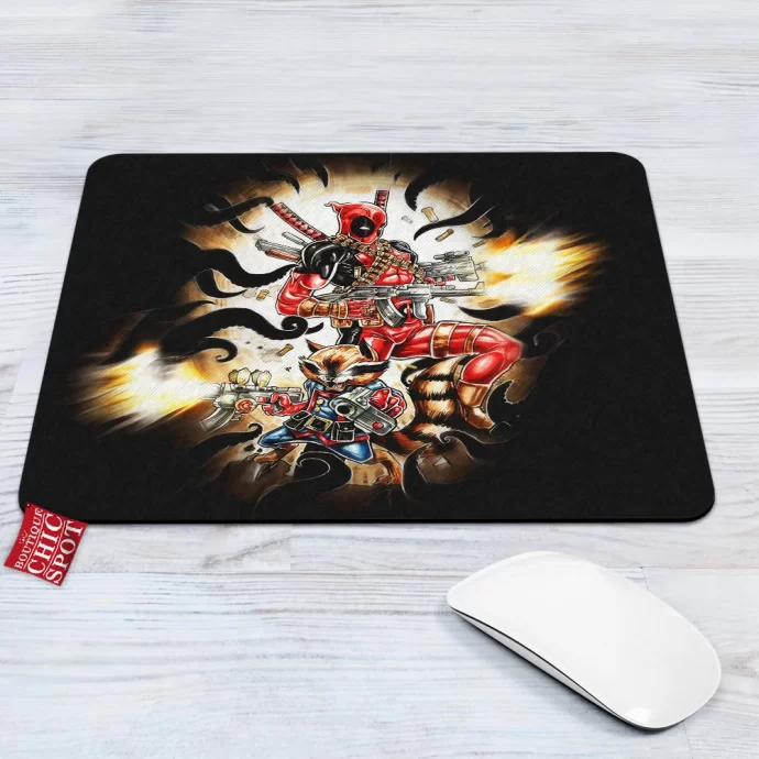 Deadpool And Rocket Raccoon 417916343 Mouse Pad