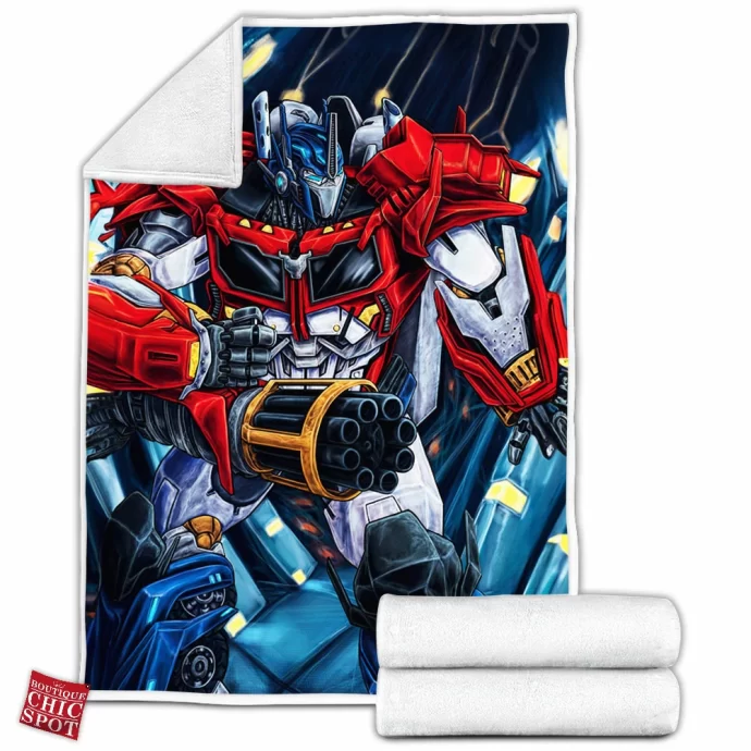 Optimus Prime Fleece Blanket