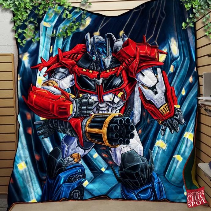 Optimus Prime Quilt Blanket