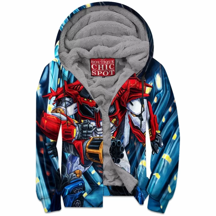 Optimus Prime Zip Fleece Hoodie