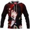 Anime Fleece-Hoodie, Kakegurui Fleece-Hoodie, Yumeko Jabami Fleece-Hoodie