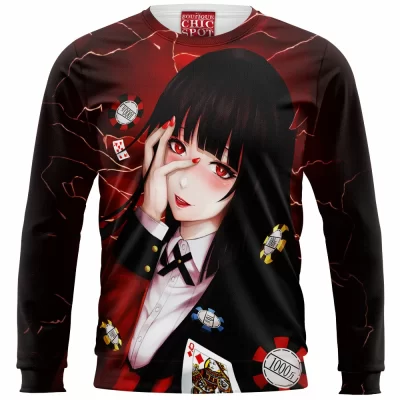 Anime Zip Sweatshirt, Yumeko Jabami Zip Sweatshirt, Kakegurui Zip Sweatshirt
