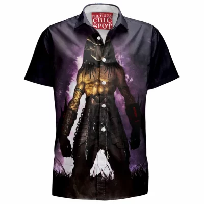Horror Hawaiian-Shirt, Predator Hawaiian-Shirt, Sci-Fi Hawaiian-Shirt