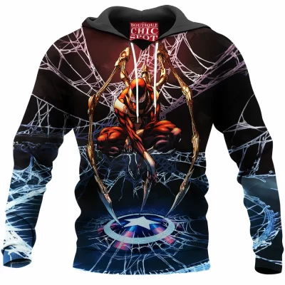 Comic Hoodie, Iron Spider Hoodie, Spider-man Hoodie