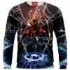 Spider-man Zip Sweatshirt, Comic Zip Sweatshirt, Iron Spider Zip Sweatshirt