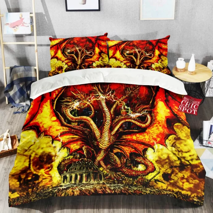 King Ghidorah Bedding Set