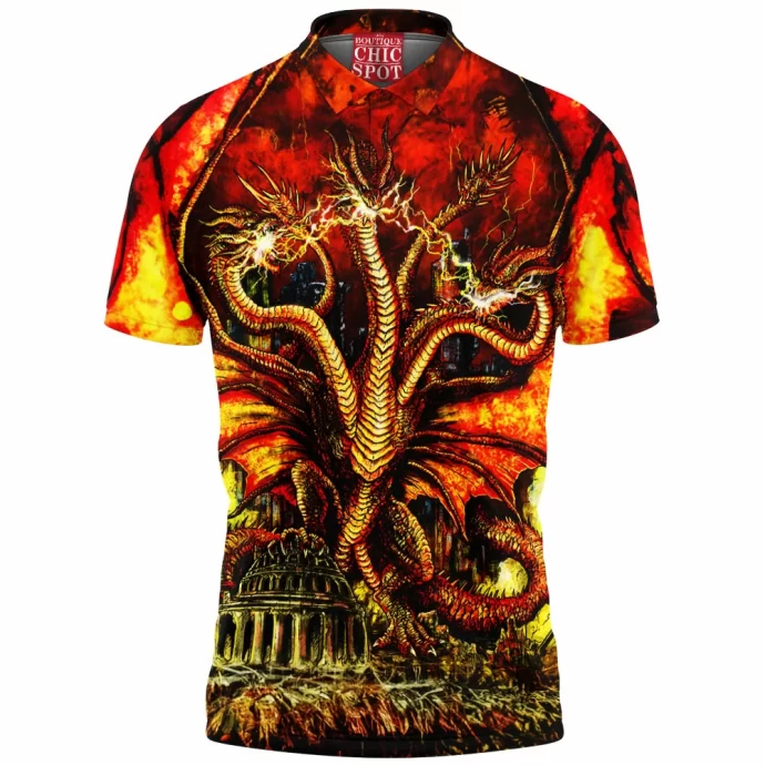 King Ghidorah Polo Shirt