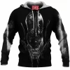 Alien Fleece-Hoodie, Horror Fleece-Hoodie, Sci-Fi Fleece-Hoodie, Xenomorph Fleece-Hoodie