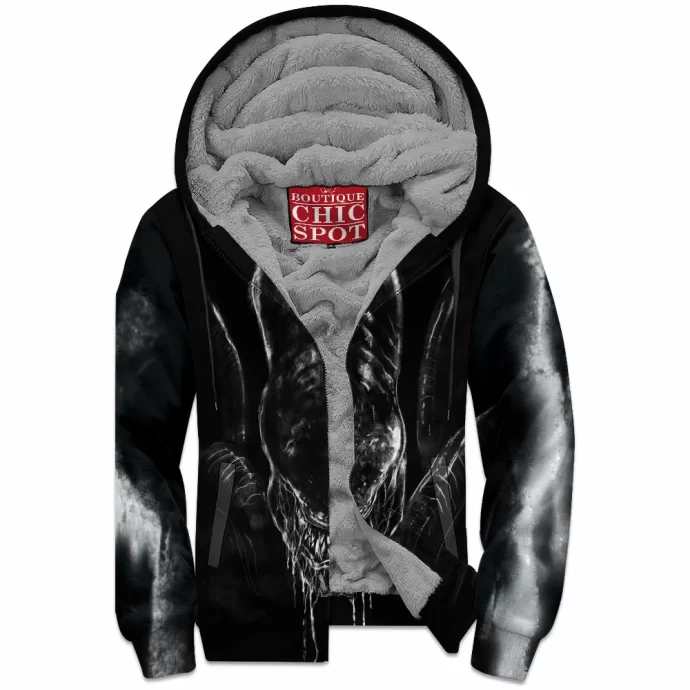 Alien Zip Fleece Hoodie