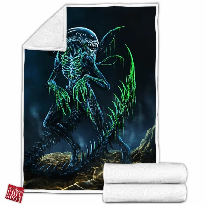 Xenomorph Fleece Blanket