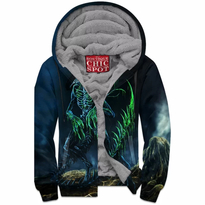 Xenomorph Zip Fleece Hoodie