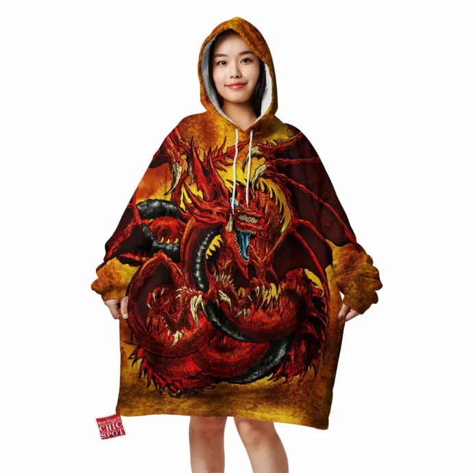 Slifer The Sky Dragon Yugioh Blanket Hoodie