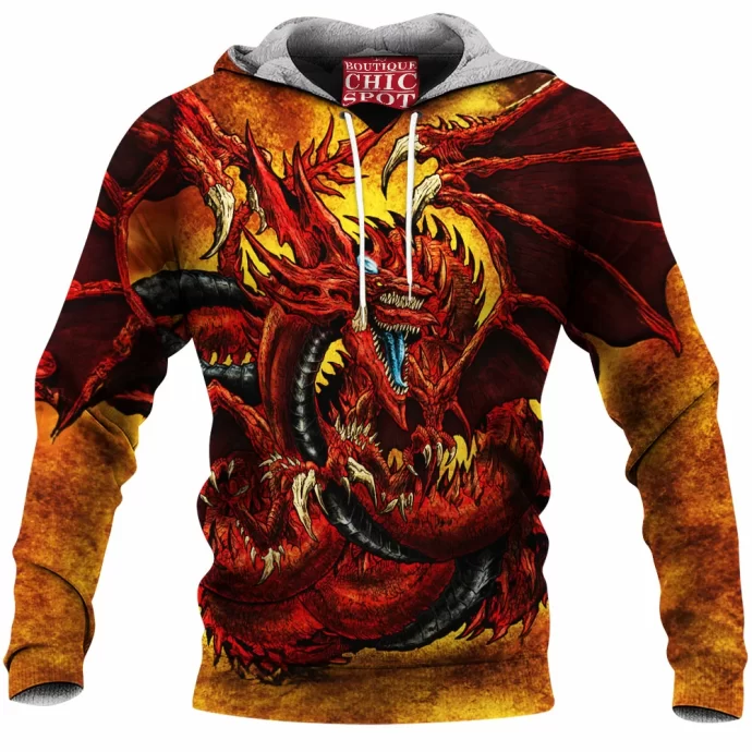 Slifer The Sky Dragon Yugioh Fleece Hoodie