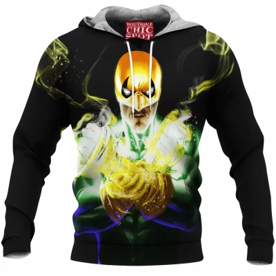 Comic Fleece-Hoodie, Iron Fist Fleece-Hoodie