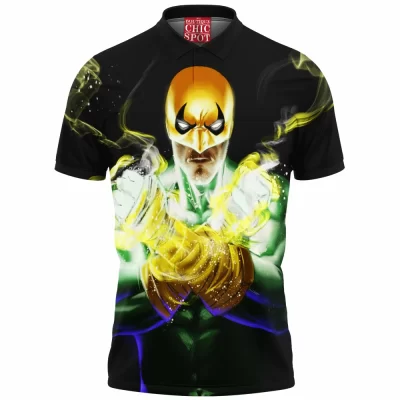 Comic Polo Shirt, Iron Fist Polo Shirt