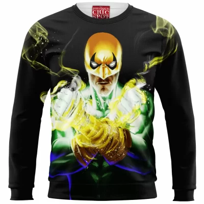 Comic Zip Sweatshirt, Iron Fist Zip Sweatshirt