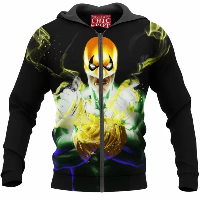 Comic Zip-Hoodie, Iron Fist Zip-Hoodie