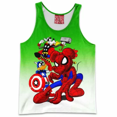 Animation Disney Tank-Top, Mickey Mouse Tank-Top, Donald Duck Tank-Top, Pluto Tank-Top