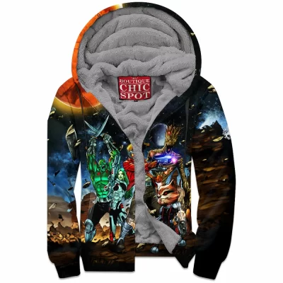 Comic Zip-Fleece-Hoodie, Guardians of The Galaxy Zip-Fleece-Hoodie