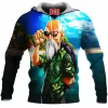Anime Fleece-Hoodie, Dragon Ball Fleece-Hoodie, Master Roshi Fleece-Hoodie