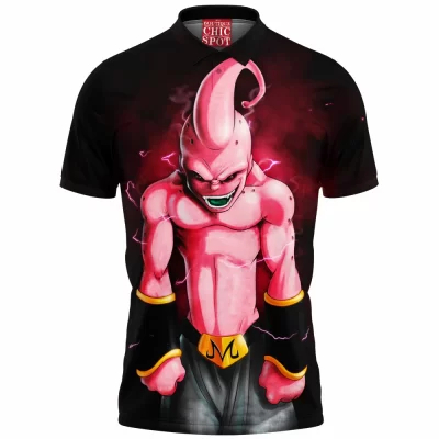 Anime Polo Shirt, Dragon Ball Polo Shirt, Majin Buu Polo Shirt