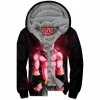 Anime Zip-Fleece-Hoodie, Dragon Ball Zip-Fleece-Hoodie, Majin Buu Zip-Fleece-Hoodie