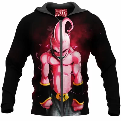 Anime Zip-Hoodie, Dragon Ball Zip-Hoodie, Majin Buu Zip-Hoodie