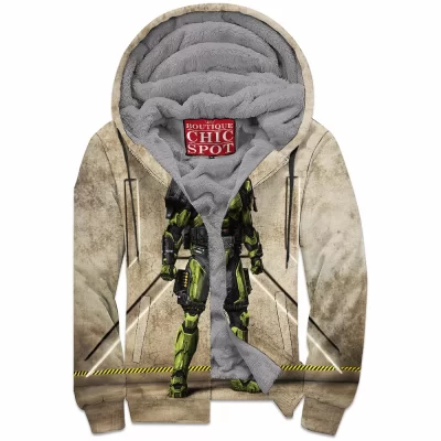 Game Zip-Fleece-Hoodie, Halo Zip-Fleece-Hoodie