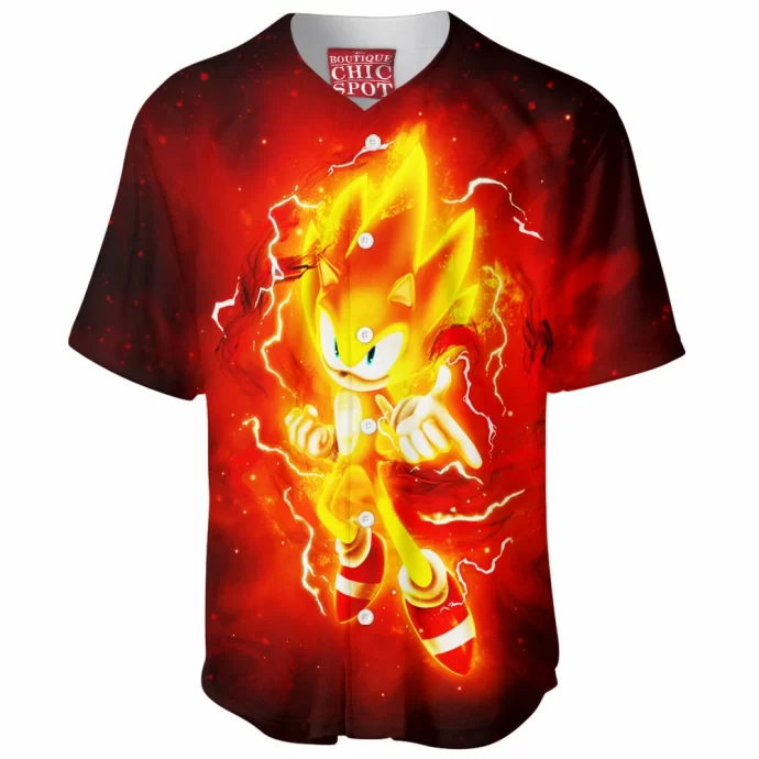 Super Cyber Sonic Baseball Jersey