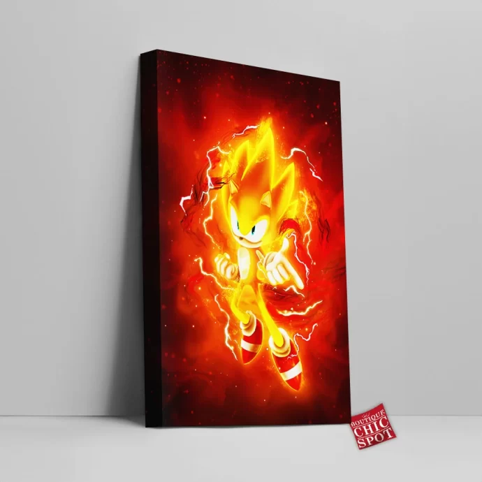 Super Cyber Sonic Canvas Wall Art