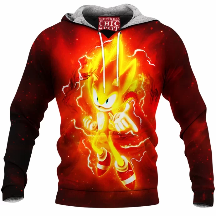 Super Cyber Sonic Fleece Hoodie