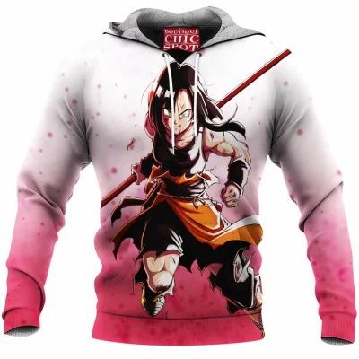 Anime Fleece-Hoodie, Dragon Ball Fleece-Hoodie, Pan Fleece-Hoodie