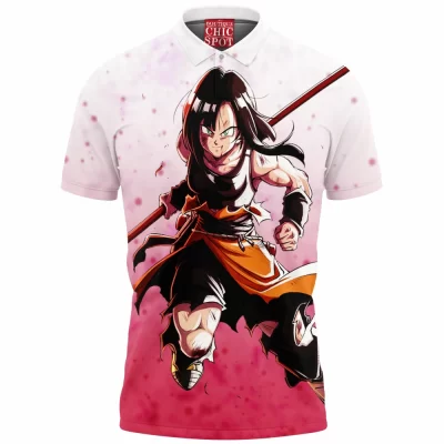 Anime Polo Shirt, Dragon Ball Polo Shirt, Pan Polo Shirt