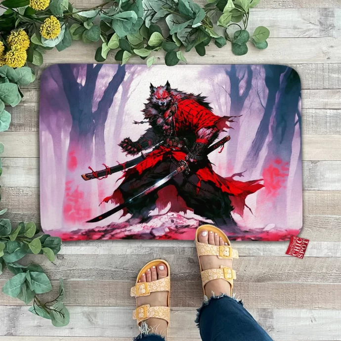 Samurai Werewolf Doormat