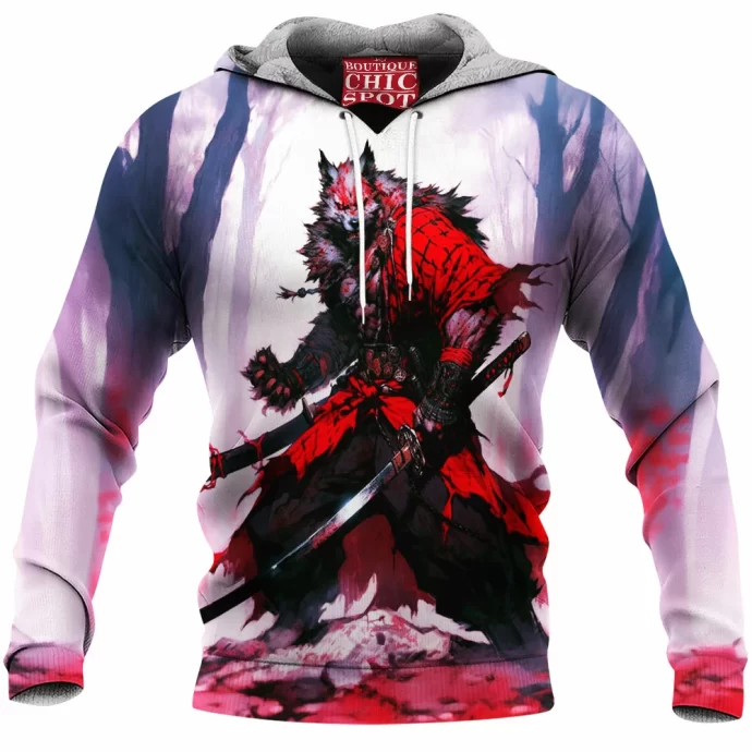 Samurai Werewolf Fleece Hoodie