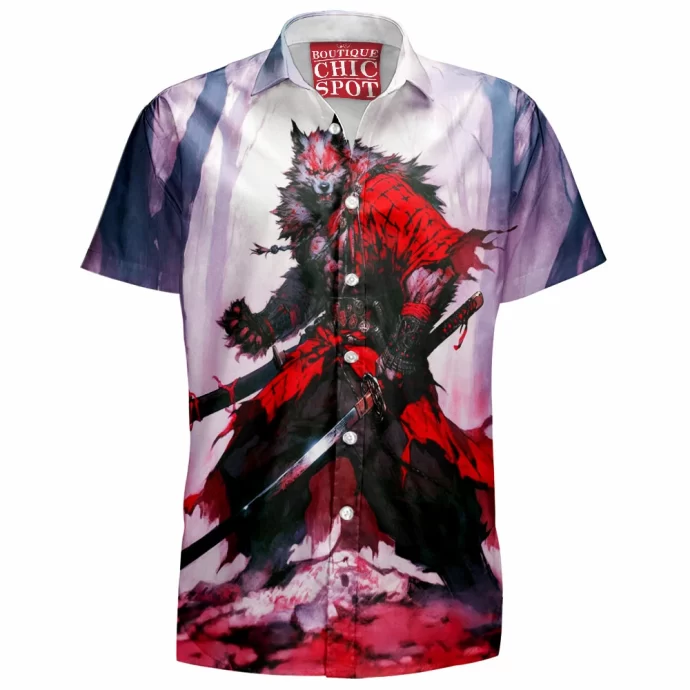 Samurai Werewolf Hawaiian Shirt