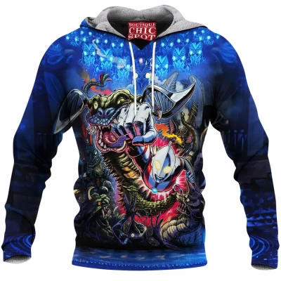 Anime Fleece-Hoodie, Ultraman Fleece-Hoodie