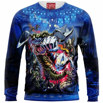 Anime Zip Sweatshirt, Ultraman Zip Sweatshirt
