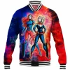 Comic Baseball-Jacket, Captain Marvel Baseball-Jacket, Jean Grey Baseball-Jacket