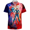 Comic Hawaiian-Shirt, Captain Marvel Hawaiian-Shirt, Jean Grey Hawaiian-Shirt