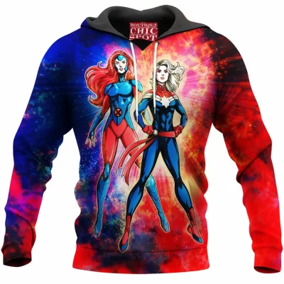 Comic Hoodie, Captain Marvel Hoodie, Jean Grey Hoodie