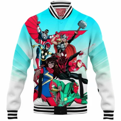 Avengers Baseball-Jacket, Comic Baseball-Jacket