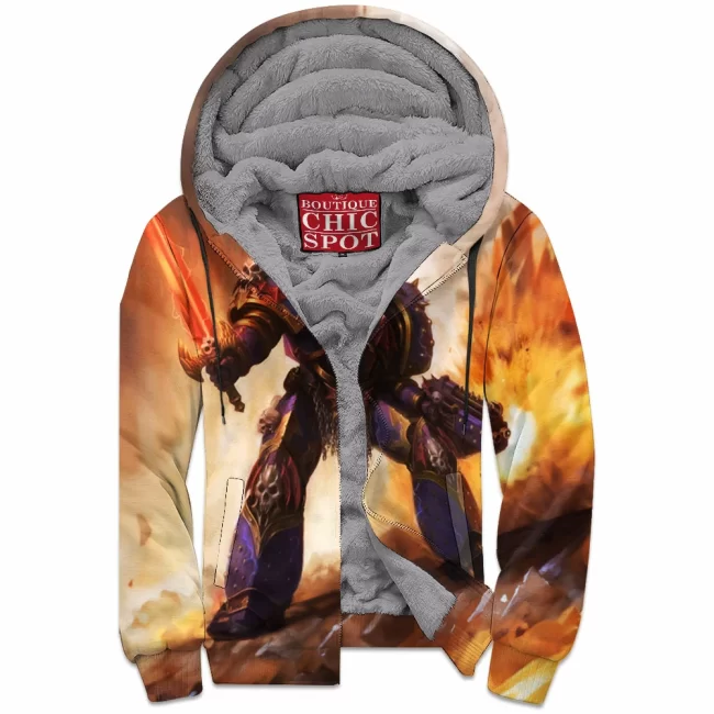 T DUONG Boutique 5719 Zip Fleece Hoodie