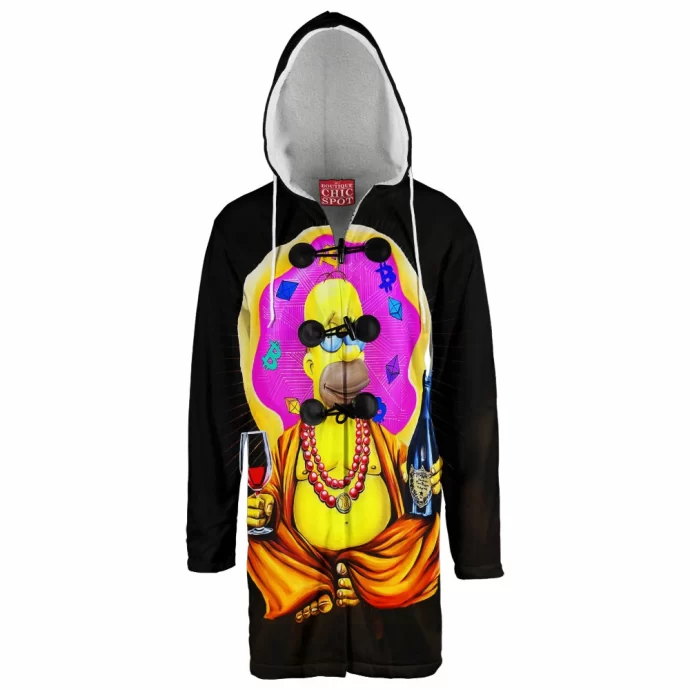 Homer Simpson Hooded Cloak Coat