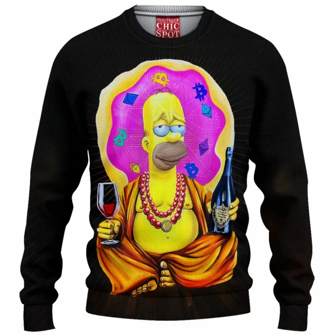 Homer Simpson Knitted Sweater