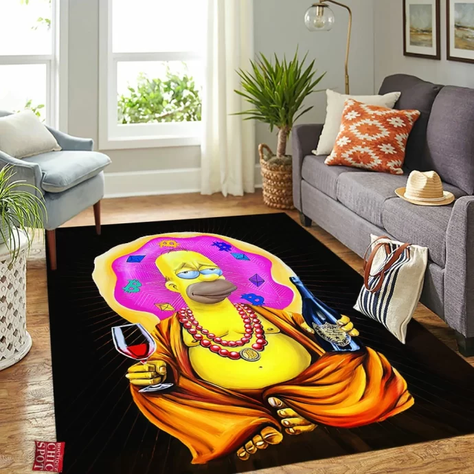 Homer Simpson Rectangle Rug