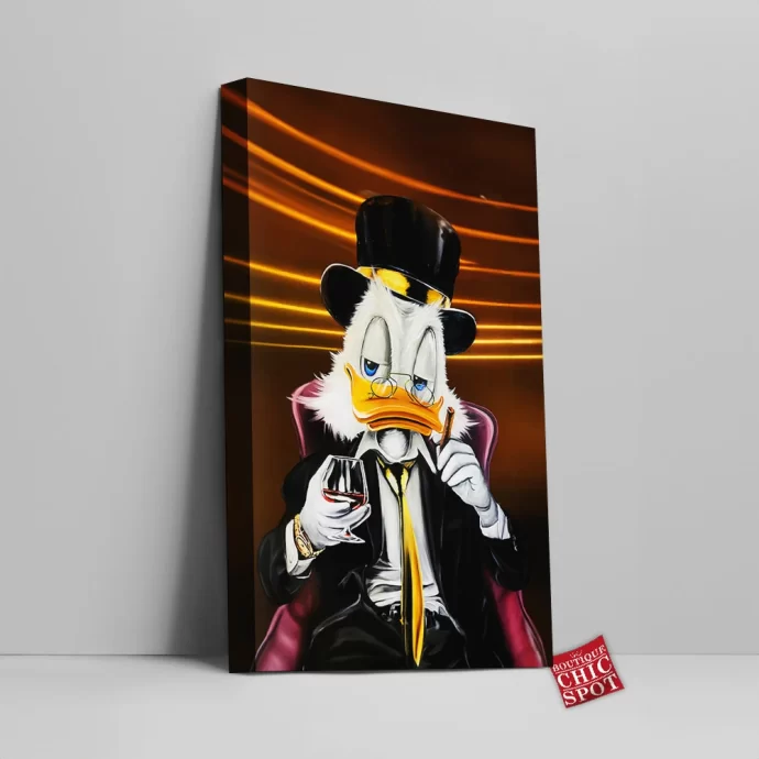 Scrooge McDuck Canvas Wall Art